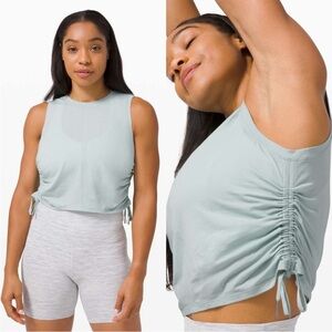 Lululemon Cinch it Up Tank Top in Hazy Jade